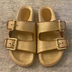 Jcrew Woven Two-Strap Buckle Sandals
